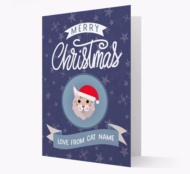 Merry Christmas: Personalised {breedCommonName} Card